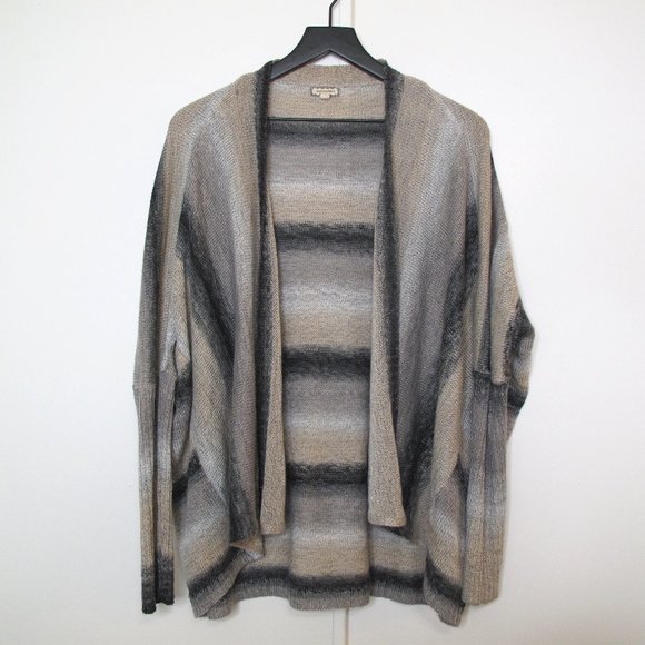 EYESHADOW Neutral Striped Shrug Cardigan - Picture 1 of 10